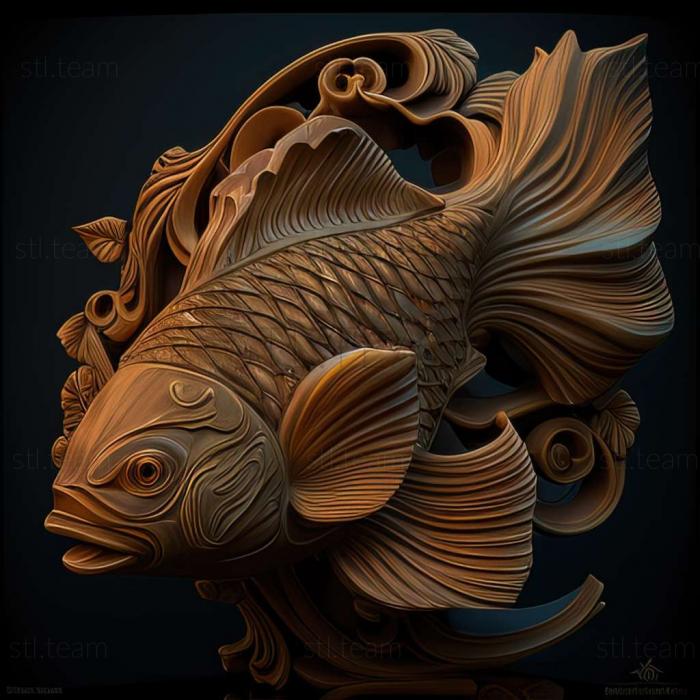 3D модель Риба ляліус (STL)